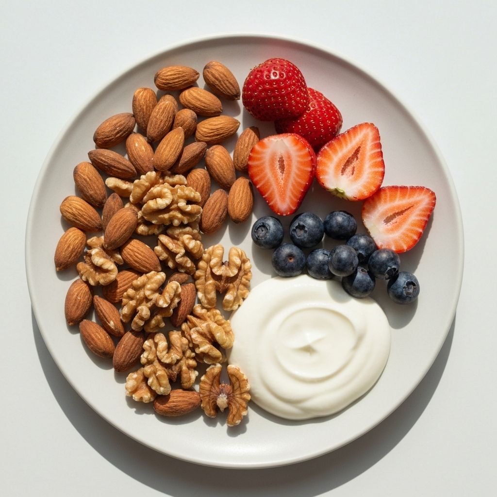 Здравословни закуски, подреждане и наслада